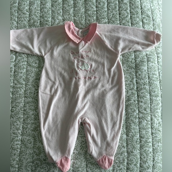 Pink Baby One Piece velvet - Picture 5 of 5